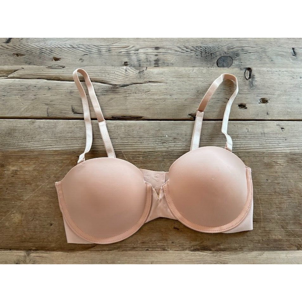 Victoria's Secret Brilliant Blush 34DD Bare Illusions Uplift Strapless Bra VS‎